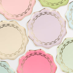 Pastel Multicolored Ladurée Paris Side Plates (x 8) - Pretty Day