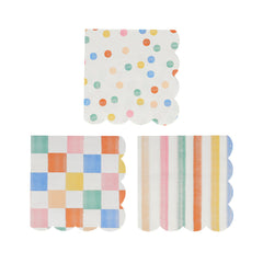 Colorful Pattern Party Napkins -Small 16pk S1092 - Pretty Day