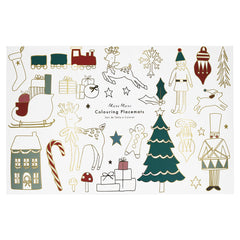 Christmas Coloring Placemats 8 pk. M1031 - Pretty Day