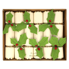 Holly Christmas Crackers 6pk. M1157 M1158 M1159 - Pretty Day