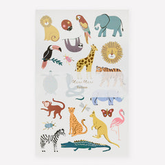 Wild Animals Tattoo Sheets (x 2 sheets) S1128 - Pretty Day