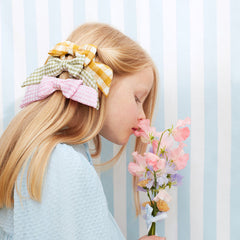 Pastel Gingham Easter Hair Bows 6pk. S7021 - Pretty Day