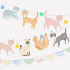 Cute Kittens Party Garland S0021 - Pretty Day