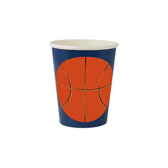 Sports Basketball Party Cups- 8pk S7015 - Pretty Day
