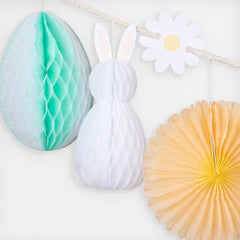 Honeycomb Easter Bunny Egg Garland S1185 - Pretty Day