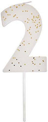 Meri Meri White Number 2 Candle S3140 - Pretty Day