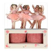 Ballerina Cupcake Kit ( 24 toppers) S9146 - Pretty Day