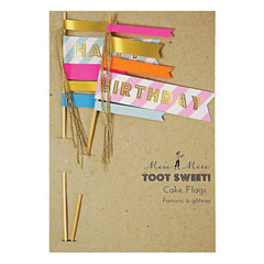 Happy Birthday Flag Cake Topper S3087 - Pretty Day
