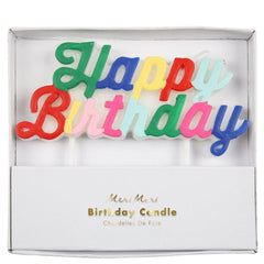 Rainbow Happy Birthday Candle S1131 - Pretty Day