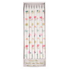 Floral Birthday Candles - 16 Pack S3053 - Pretty Day