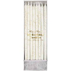 Gold Glitter Birthday Candles -24pk S1140 - Pretty Day