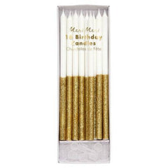 Gold Glitter Dipped Candles S8089 - Pretty Day
