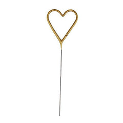 Gold Heart Sparkler Candle S0072 - Pretty Day