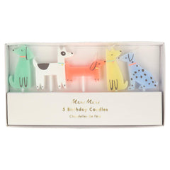 Meri Meri - Dog Birthday Candles - Set of 5 S4053 - Pretty Day