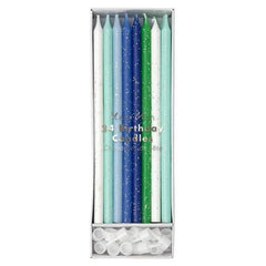 Ombre Blue Birthday Candles S1083 - Pretty Day