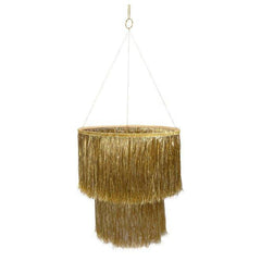 Gold Tinsel Christmas Chandelier S1021 - Pretty Day
