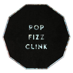Pop Fizz Clink Black Coasters S1004 - Pretty Day