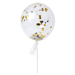Meri Meri - Black and Gold Confetti Balloon Kit - 8 pack S2046 - Pretty Day