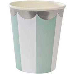 Meri Meri - Aqua Pinwheel Cups S2013 S2014 - Pretty Day