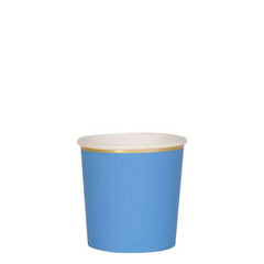 Meri Meri - Bright Blue Short Tumbler Cups- 8 pack S9065 - Pretty Day