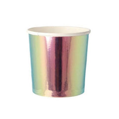 Oil Slick Iridescent Short High Ball Cups S9009 - Pretty Day