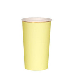 Pale Yellow Pastel Tall Cups S9247 - Pretty Day
