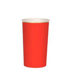 Red Glossy Tall Cups S0078 - Pretty Day