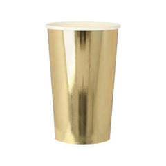 Shiny Gold Foil Tall Cups S9116 - Pretty Day