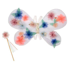 Dress up Floral Butterfly Fairy Wings and Magic Wand S2021 - Pretty Day