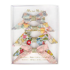 Floral Bow Hair Clips S7067 - Pretty Day