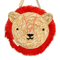 Lion Woven Straw Bag S1216 - Pretty Day