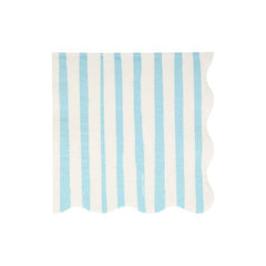 Blue Stripe Large Napkins  (x 16) S5103 - Pretty Day