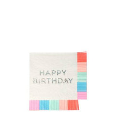 Happy Birthday Fringe Napkins- Small S1059 - Pretty Day