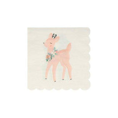 Pastel Deer Napkins - 16 Pack S2005 - Pretty Day