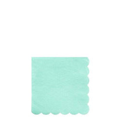 Small Mint Pastel Scalloped Edge Napkins Bin S1054 - Pretty Day