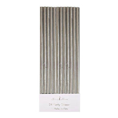 Metallic Silver Paper Straws S3058 - Pretty Day