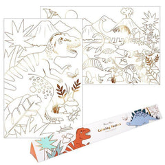 2 Pack- Dinosaur Coloring Poster Set S9058 - Pretty Day