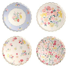 English Garden Party  Floral Plates - Large S8033 - Pretty Day