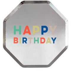 Happy Birthday Rainbow Large Plates S1139 - Pretty Day