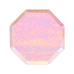 Iridescent Octagonal Plate Small S2067 - Pretty Day
