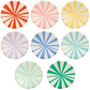 Mixed Stripe Dinner Plates (x 8) S2127 - Pretty Day