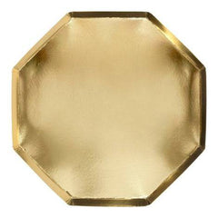 Octagonal Gold Plates- Large S7028 - Pretty Day