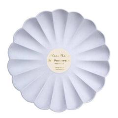 Simply Eco Friendly Party Blue Plates - Large- 8 pack S9220 S9221 - Pretty Day