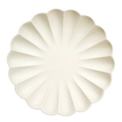 Simply Eco Friendly Party Ivory Cream Plates - Large S9107 S9108 - Pretty Day