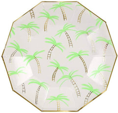Tropical Palm Tree Paper Plates - Large S2061 - Pretty Day