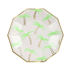 Tropical Palm Tree Paper Plates - Small S2033 - Pretty Day