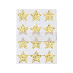 Meri Meri Gold Glitter Star Stickers - 10 Sheets S8064 - Pretty Day