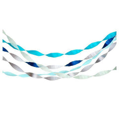 Meri Meri - Blue Crepe Paper Streamers- 5 pack S0123 - Pretty Day