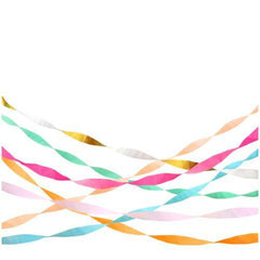 Meri Meri - Bright Multicolor Crepe Paper Streamers S3113 - Pretty Day