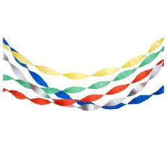 Rainbow Crepe Paper Streamers- 5 pack S2172 - Pretty Day